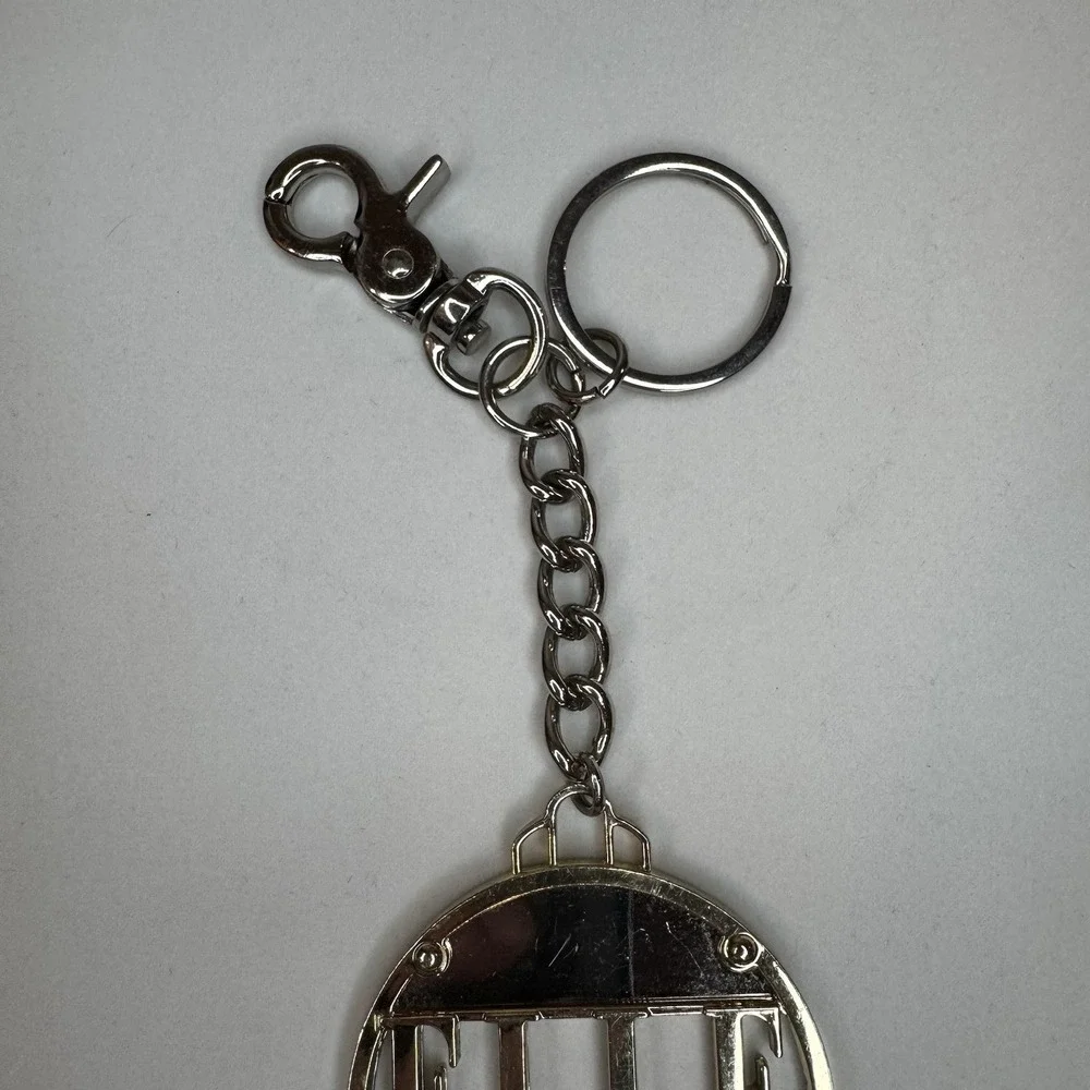 Elle Logo‎ KEY FOB Purse CHARM Gold-tone Circle 2.25